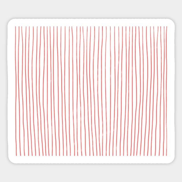 Pink stripes Sticker by dariko art